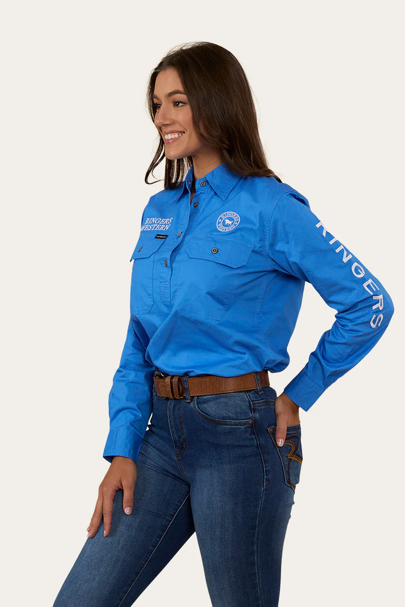Signature Jillaroo Womens Half Button Work Shirt - Image 4