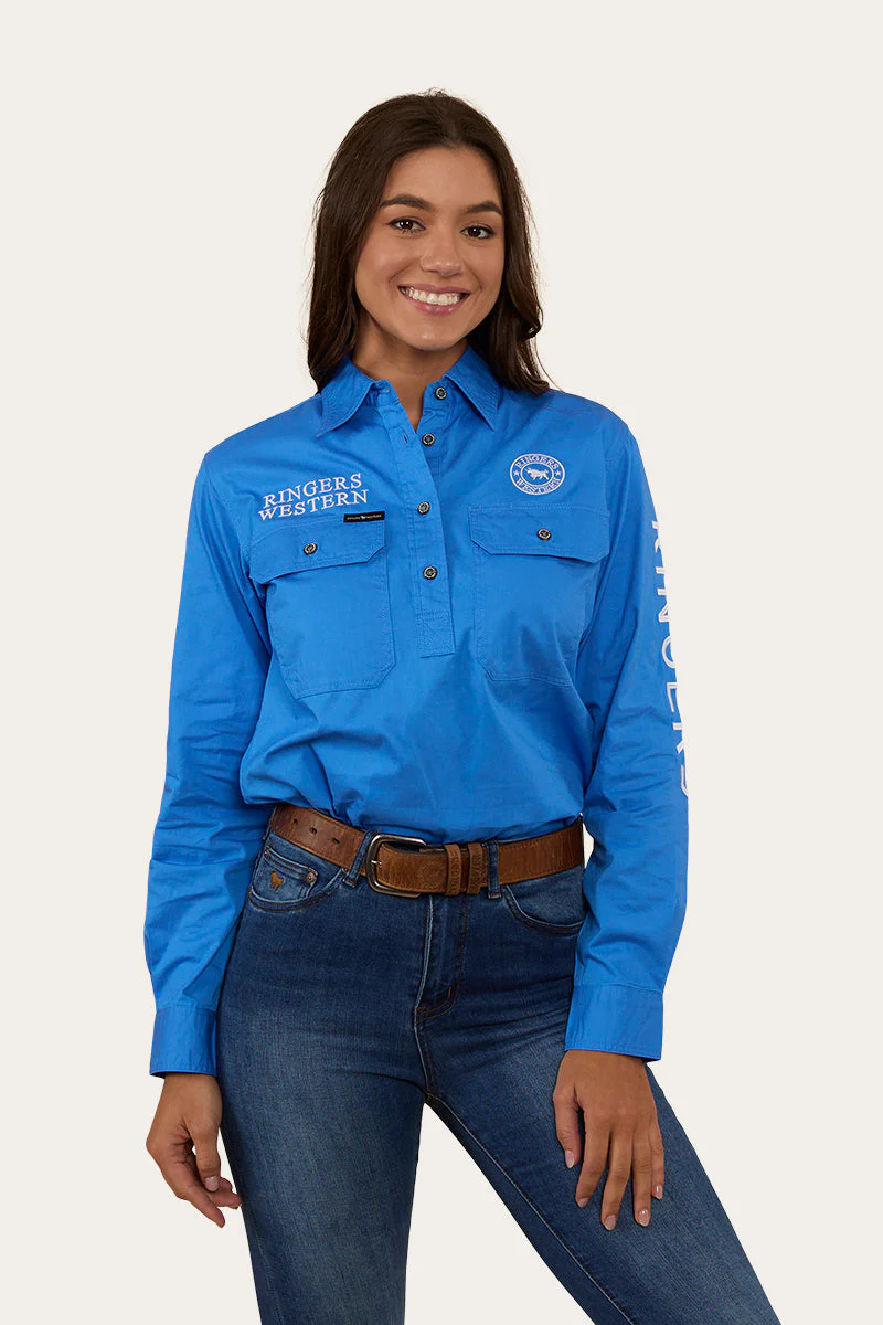 Signature Jillaroo Womens Half Button Work Shirt - Image 5