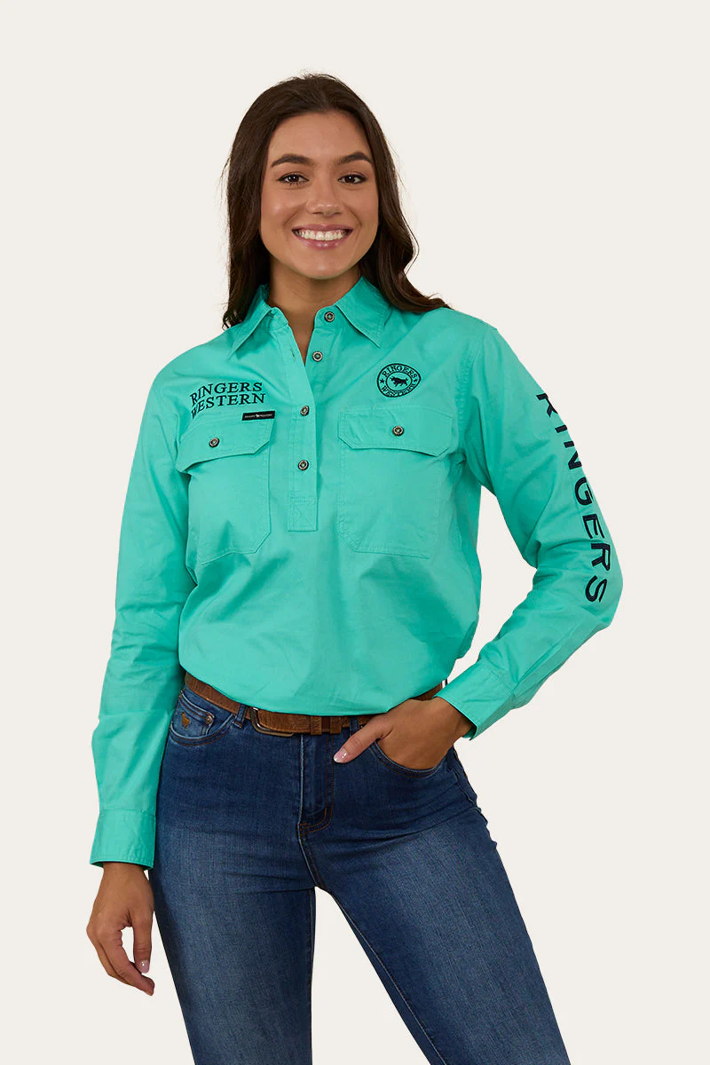 Signature Jillaroo Womens Half Button Work Shirt - Image 6