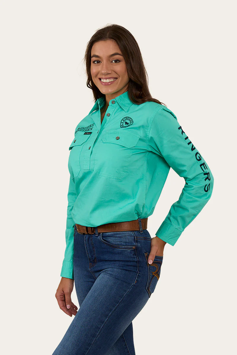 Signature Jillaroo Womens Half Button Work Shirt - Image 9