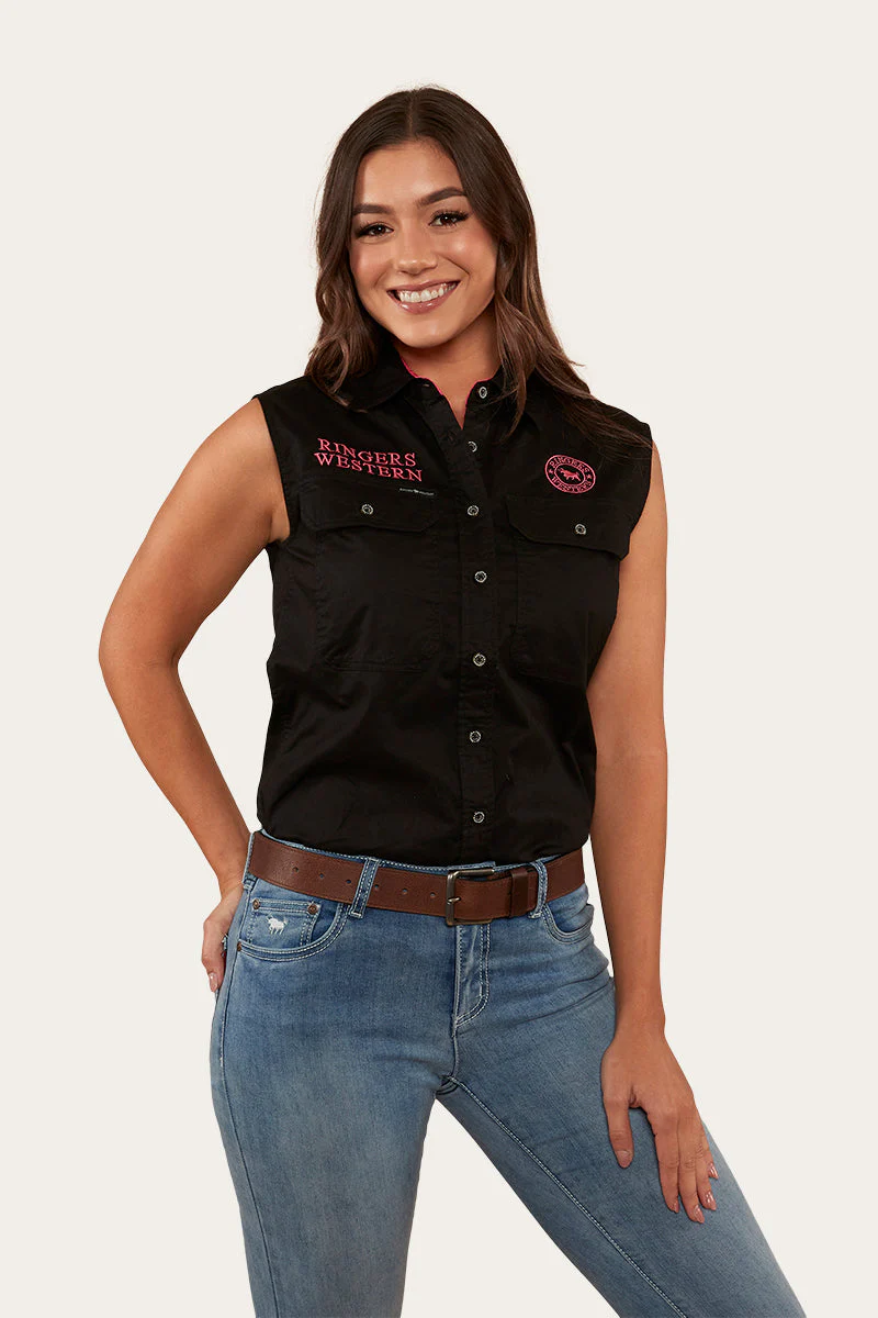 Signature Jillaroo Womens Sleeveless Work Shirt - Image 4