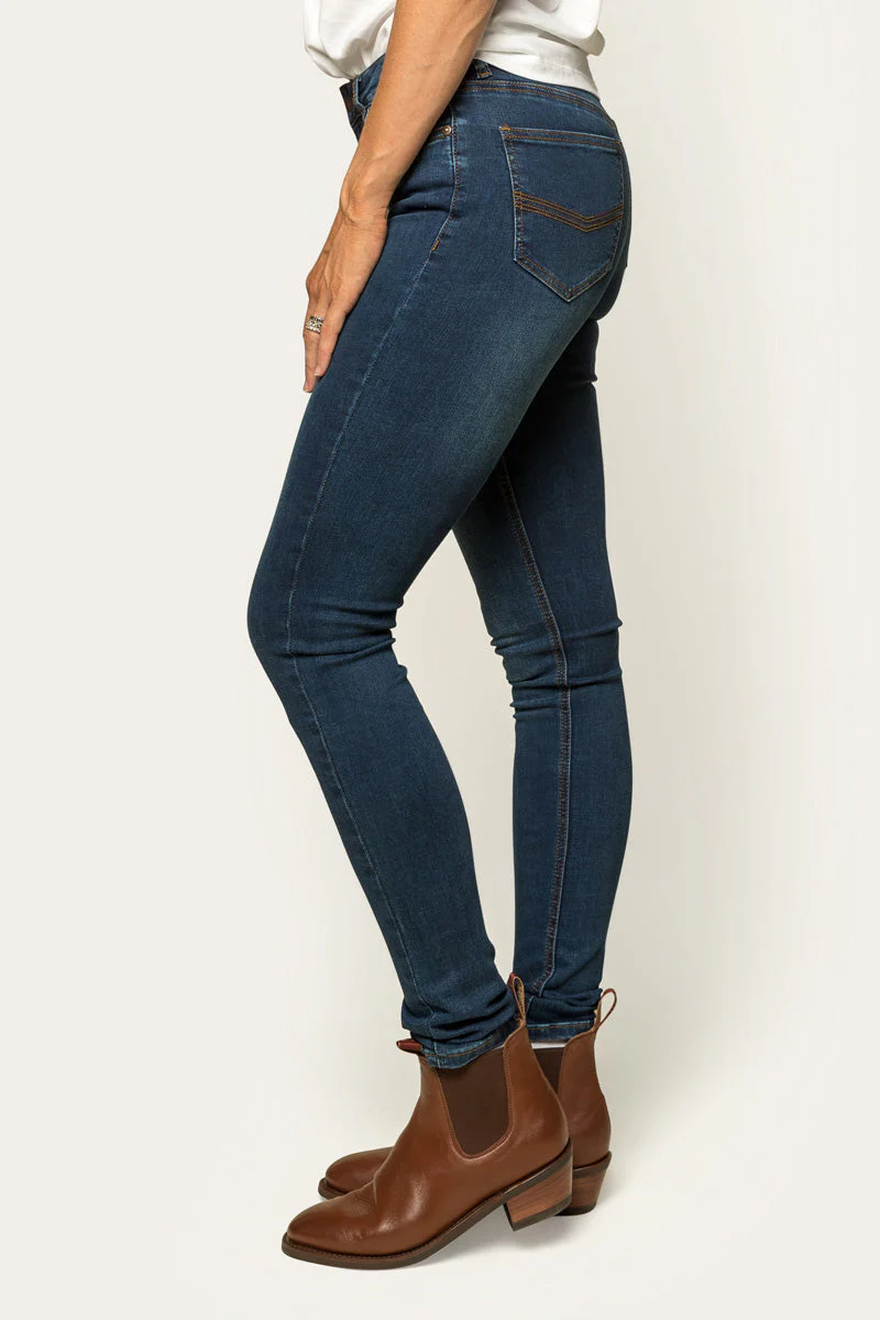 Sophie Womens Mid Rise Skinny Leg Jeans - Image 5