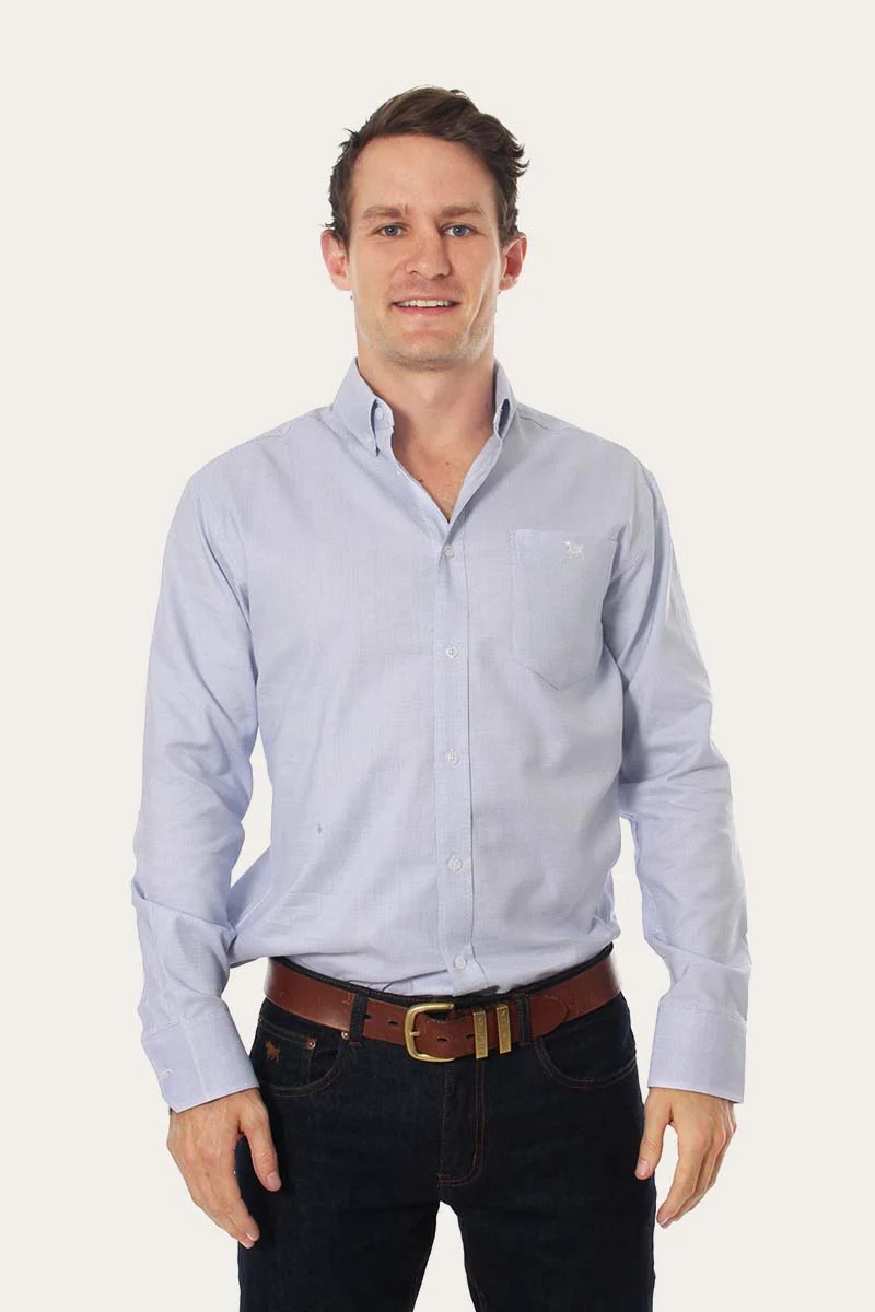 Territory Mens Micro Check Dress Shirt - Image 4