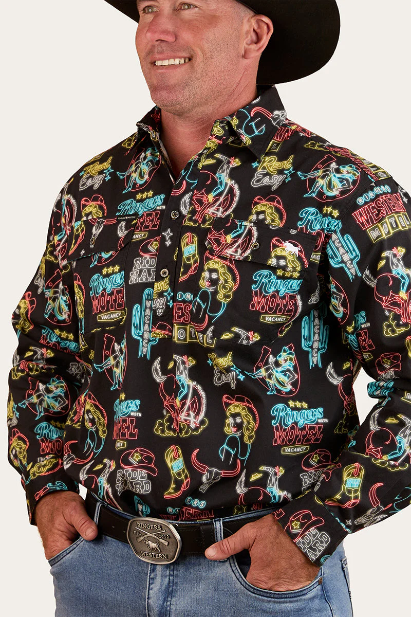 The Dyno Mens Limited Edition Half Button Work Shirt - Image 5