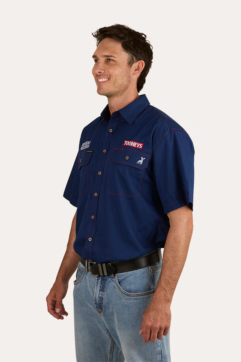 Tooheys X Ringers Mens Short Sleeve Full Button Work Shirt - Image 5
