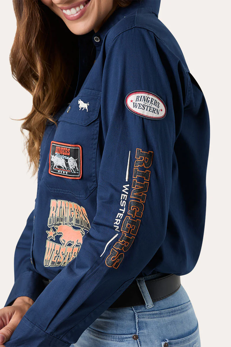 Trail Blazer Womens Full Button Work Shirt - Image 4