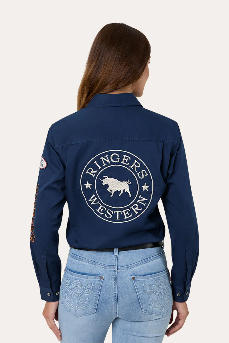 Trail Blazer Womens Full Button Work Shirt - Image 6