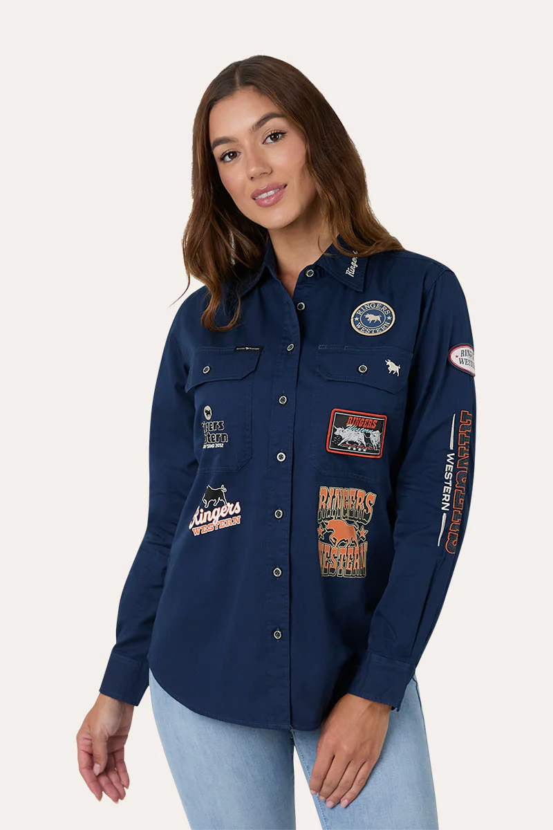 Trail Blazer Womens Full Button Work Shirt - Image 7