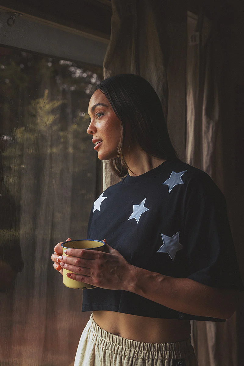 Twilight Womens Oversized Cropped T-Shirt