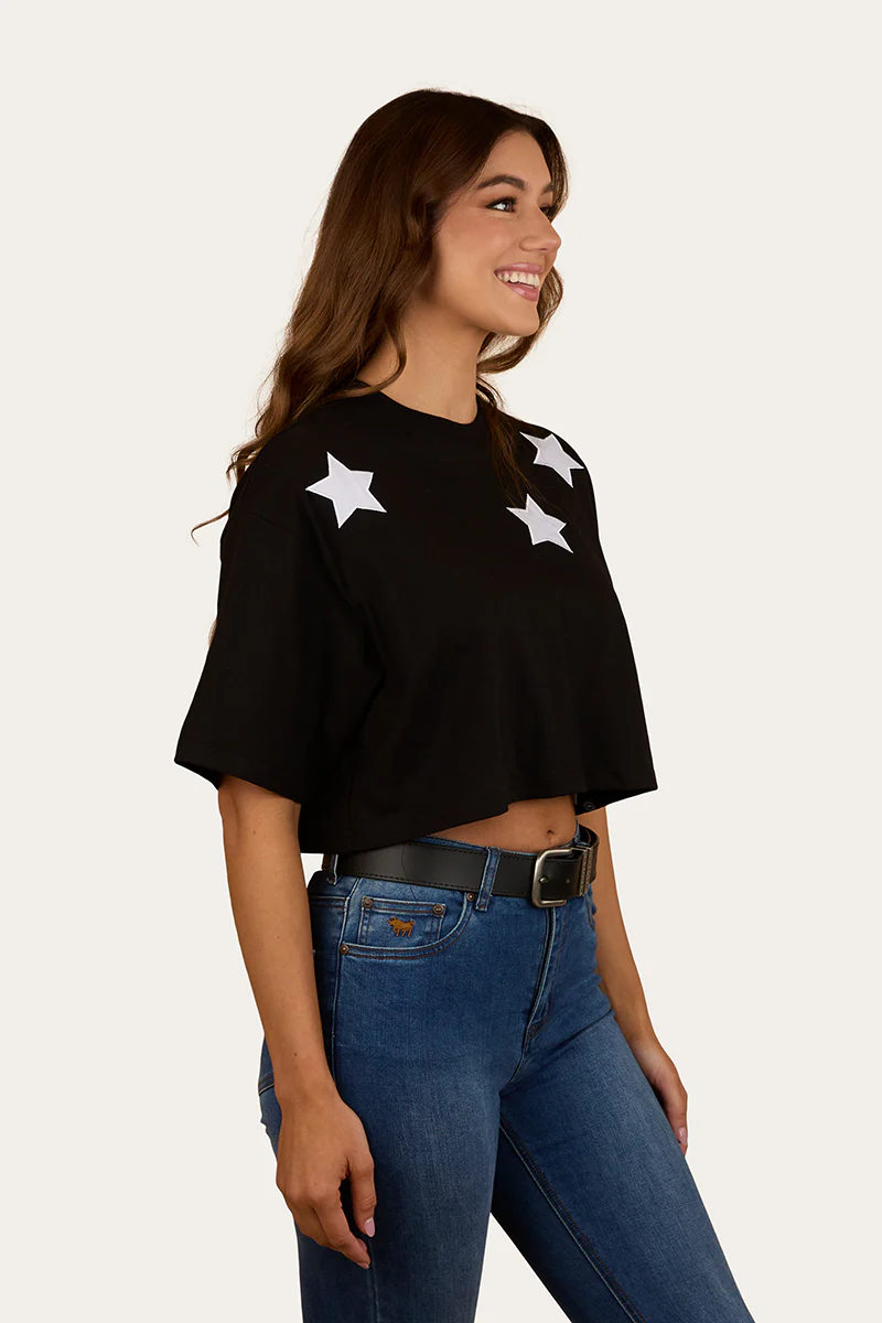 Twilight Womens Oversized Cropped T-Shirt - Image 3