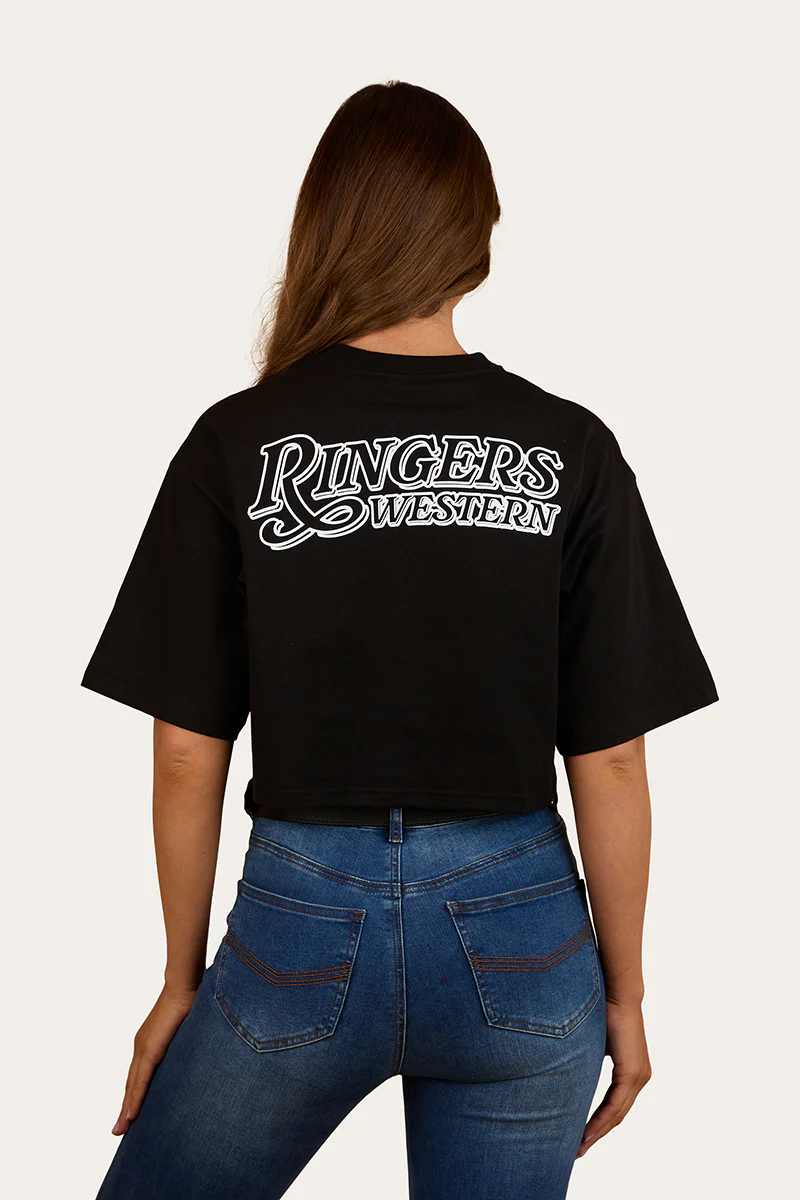 Twilight Womens Oversized Cropped T-Shirt - Image 4