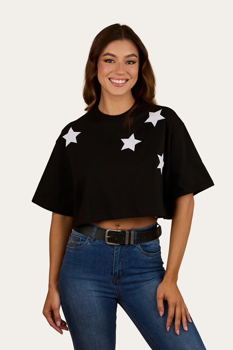 Twilight Womens Oversized Cropped T-Shirt - Image 6