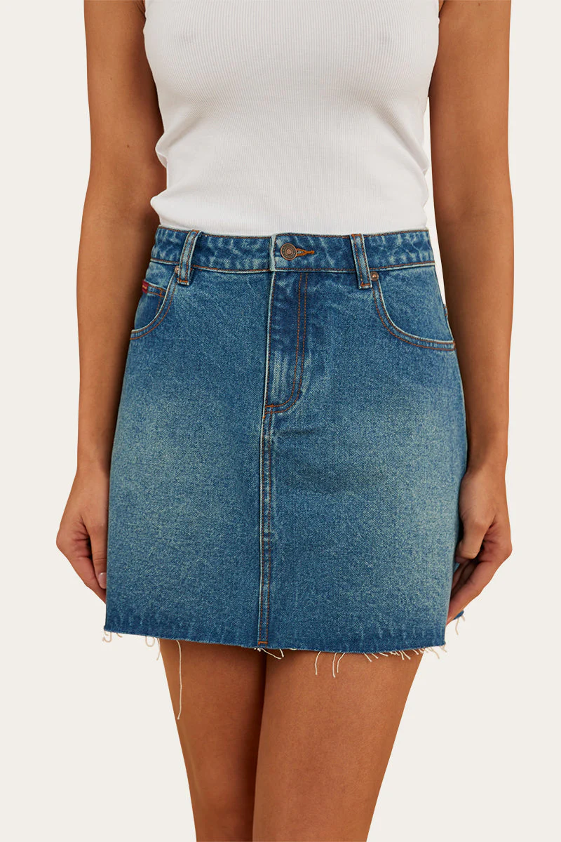 Venice Womens Denim Skirt - Image 6