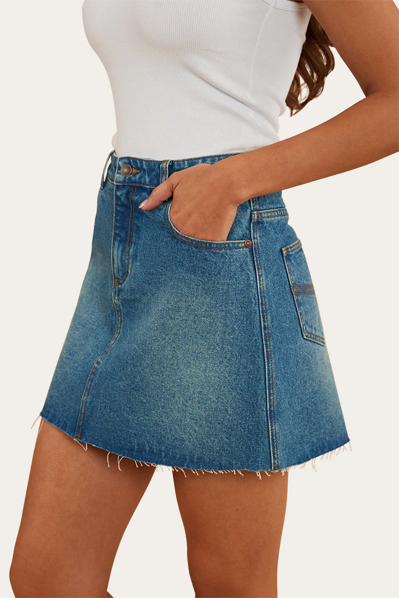 Venice Womens Denim Skirt - Image 7