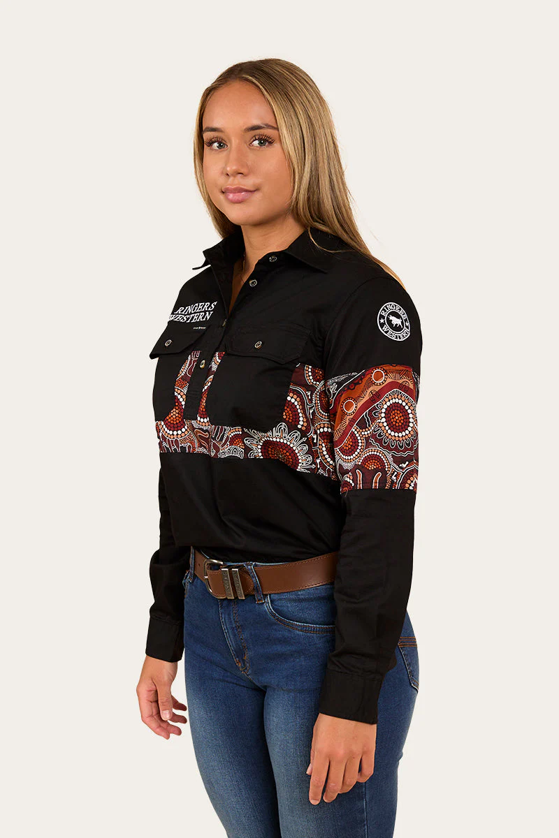 Walkabout Warrior Womens Half Button Work Shirt - Image 4