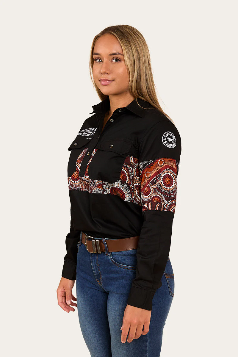 Walkabout Warrior Womens Half Button Work Shirt - Image 5