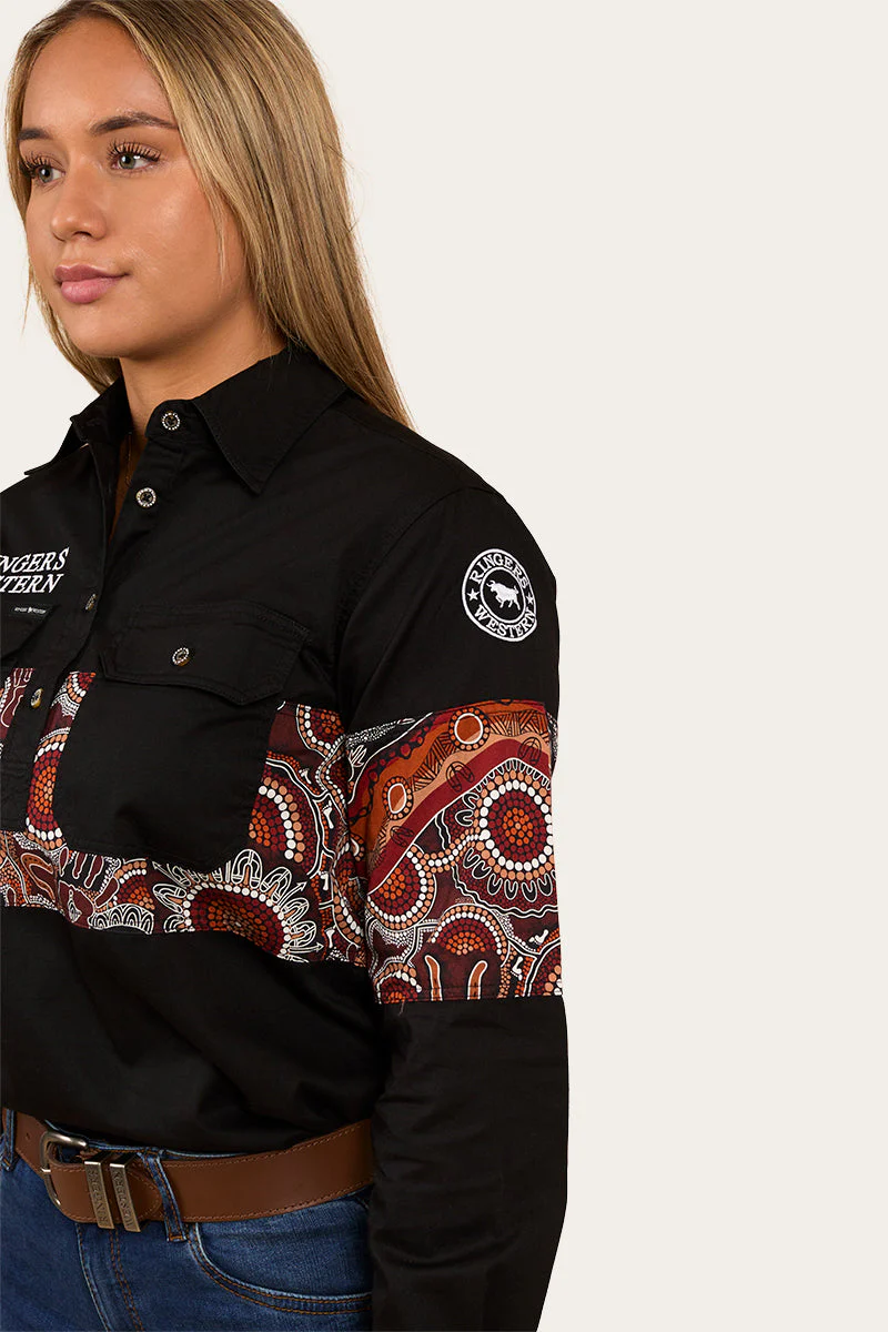 Walkabout Warrior Womens Half Button Work Shirt - Image 6