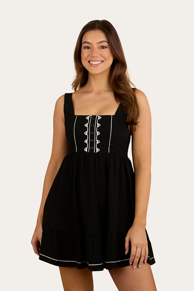 Westley Womens Embroidered Mini Dress - Image 4