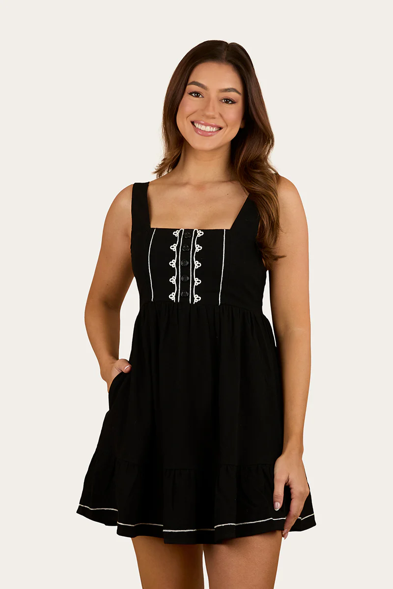 Westley Womens Embroidered Mini Dress - Image 6